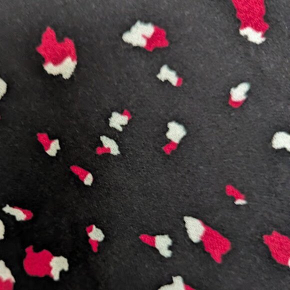 Black And Red Top with Shoulder Openings Size Medium - Picture 6 of 6